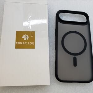 Miracase Designed for iPhone 17 Air Phone Case. Magnetic Support. Black Frosted